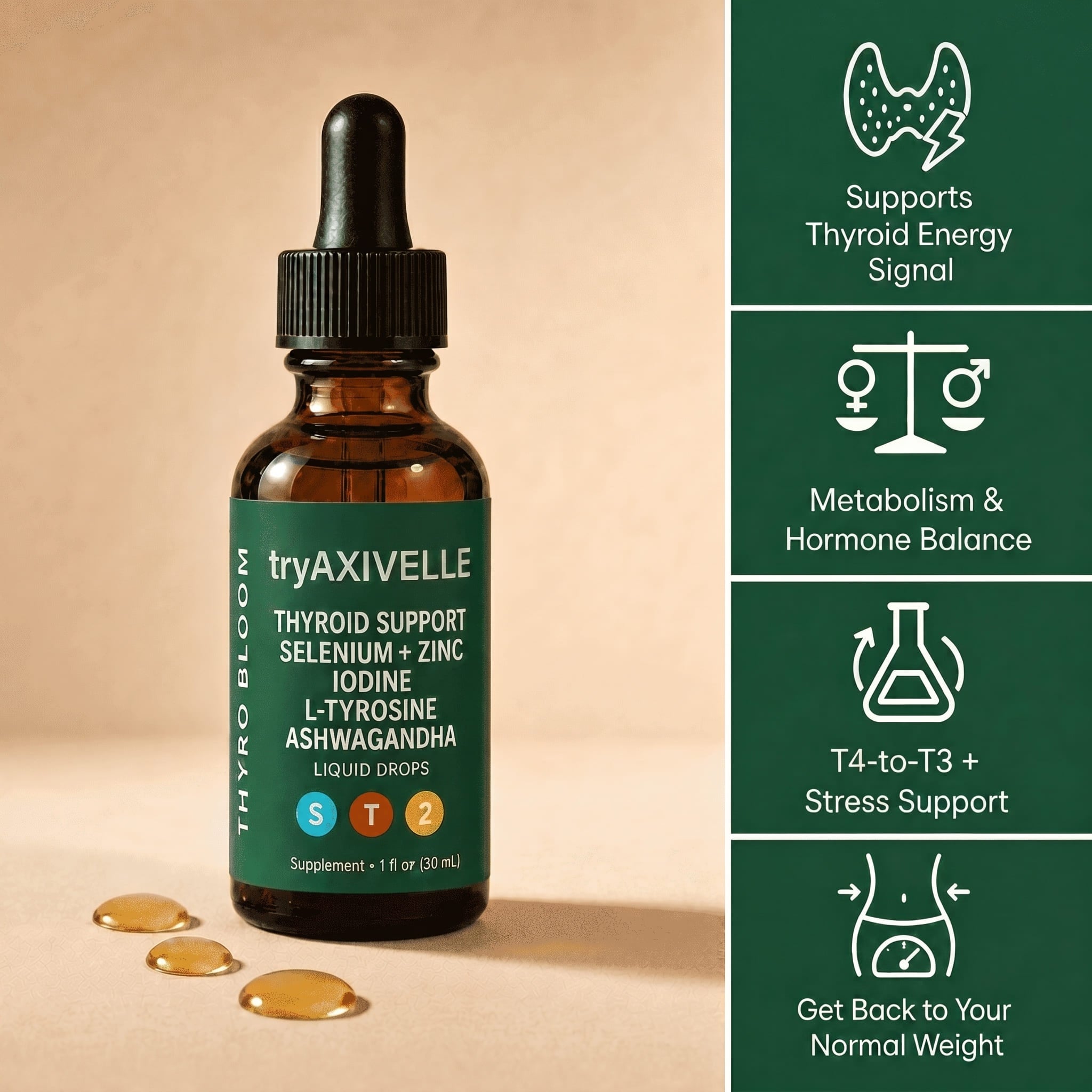 TryAxivelle Thyroid Balance Drops